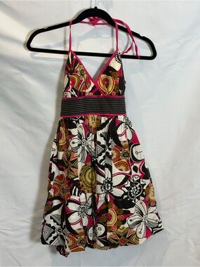 Speechless Multicolor Patterned Elastic Waist Skirt